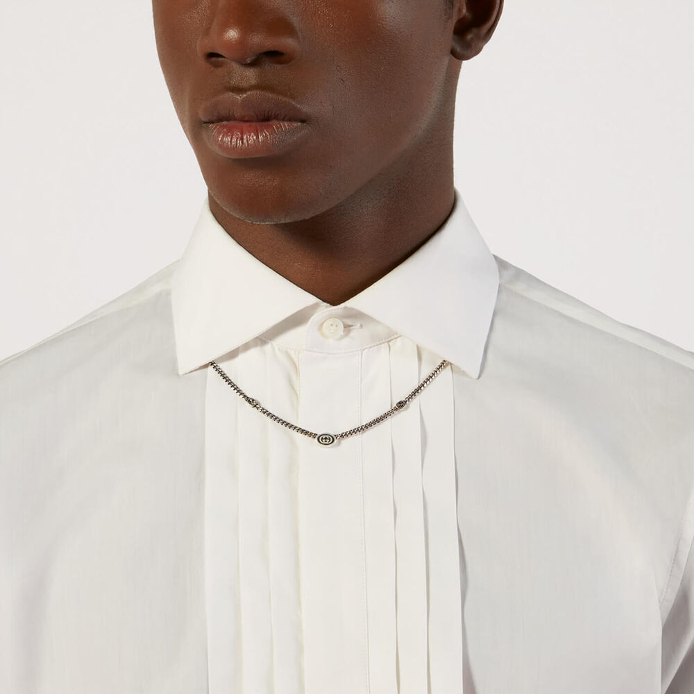Gucci Interlocking Woven Logo Necklet image number 2