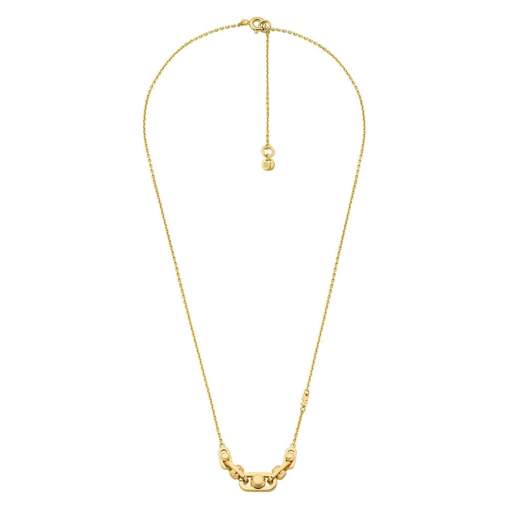 Michael Kors Astor Yellow Gold Plated Link Necklace image number 0