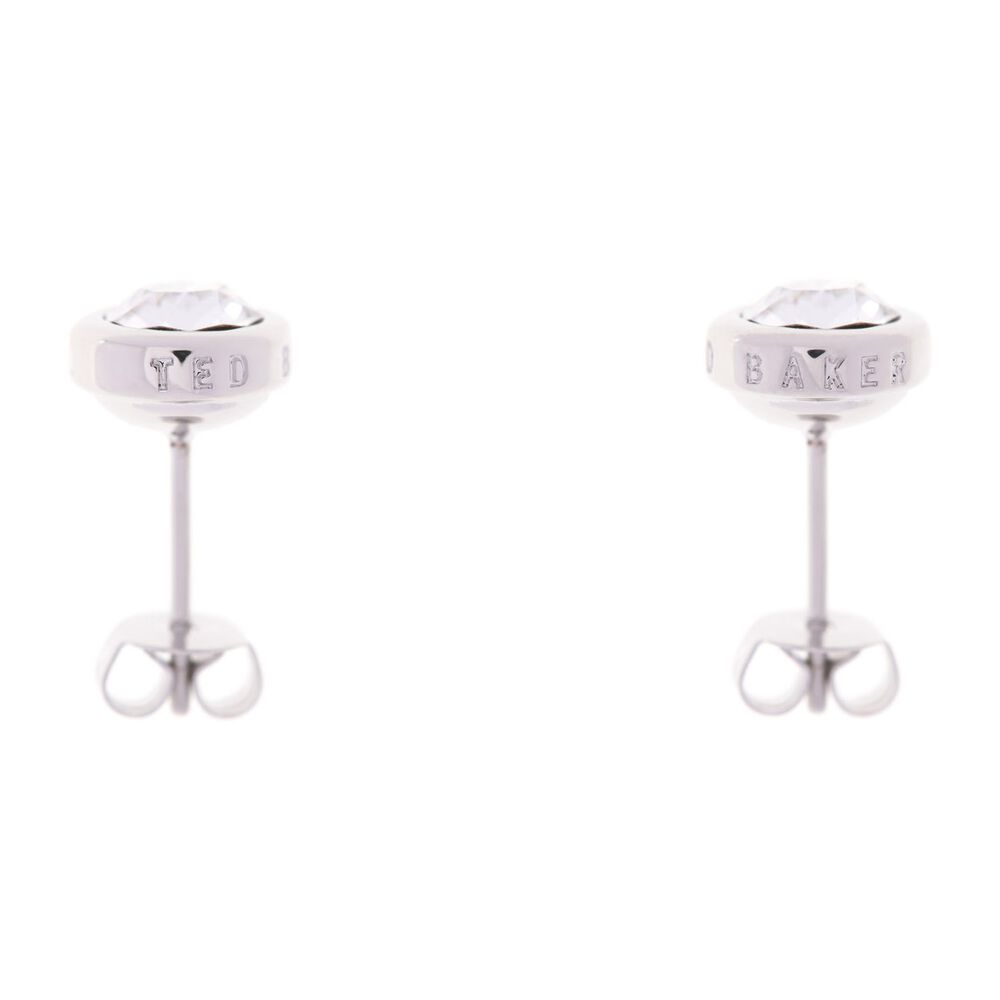 Ted Baker Silver Plated Sinaa Crystal Stud Earrings image number 1