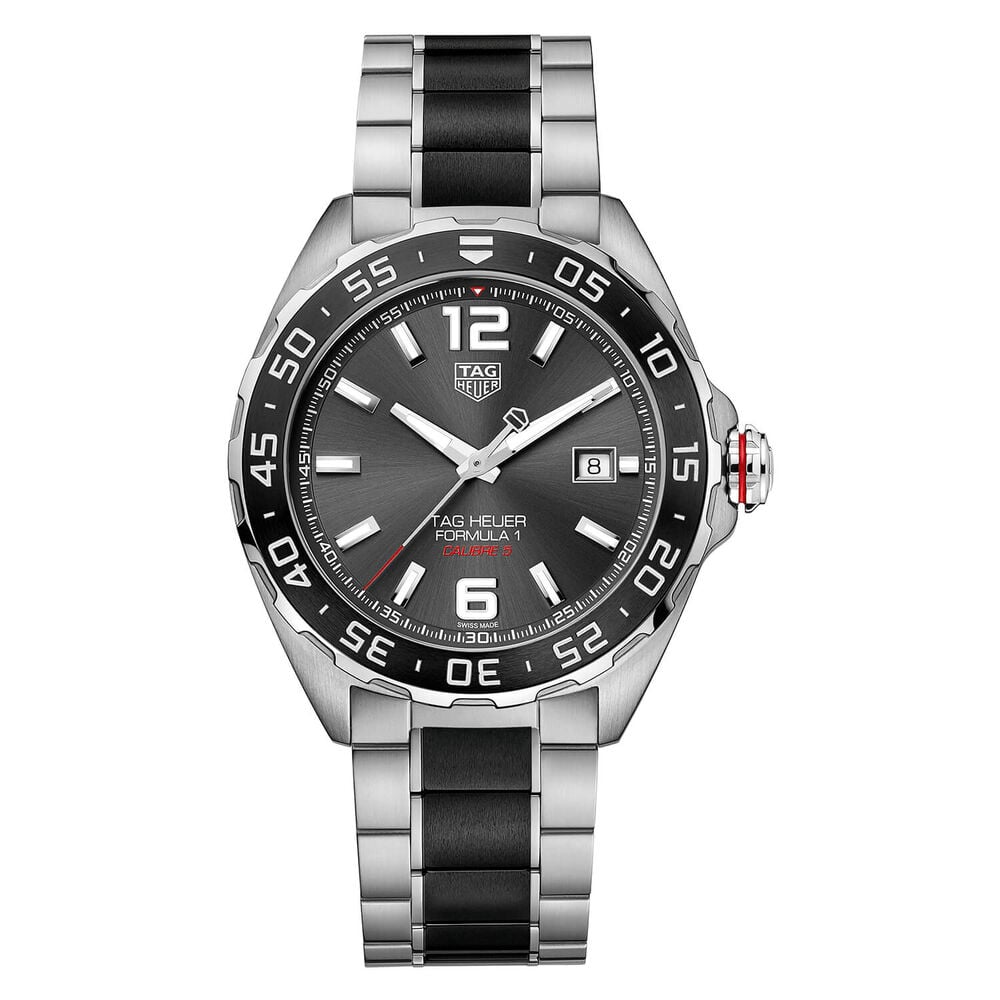 TAG Heuer Formula 1 43mm Automatic Anthricite Dial Steel And Ceramic Case And Bracelet Watch image number 0
