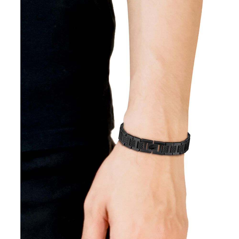Lacoste Metropole Black Stainless Steel Bracelet