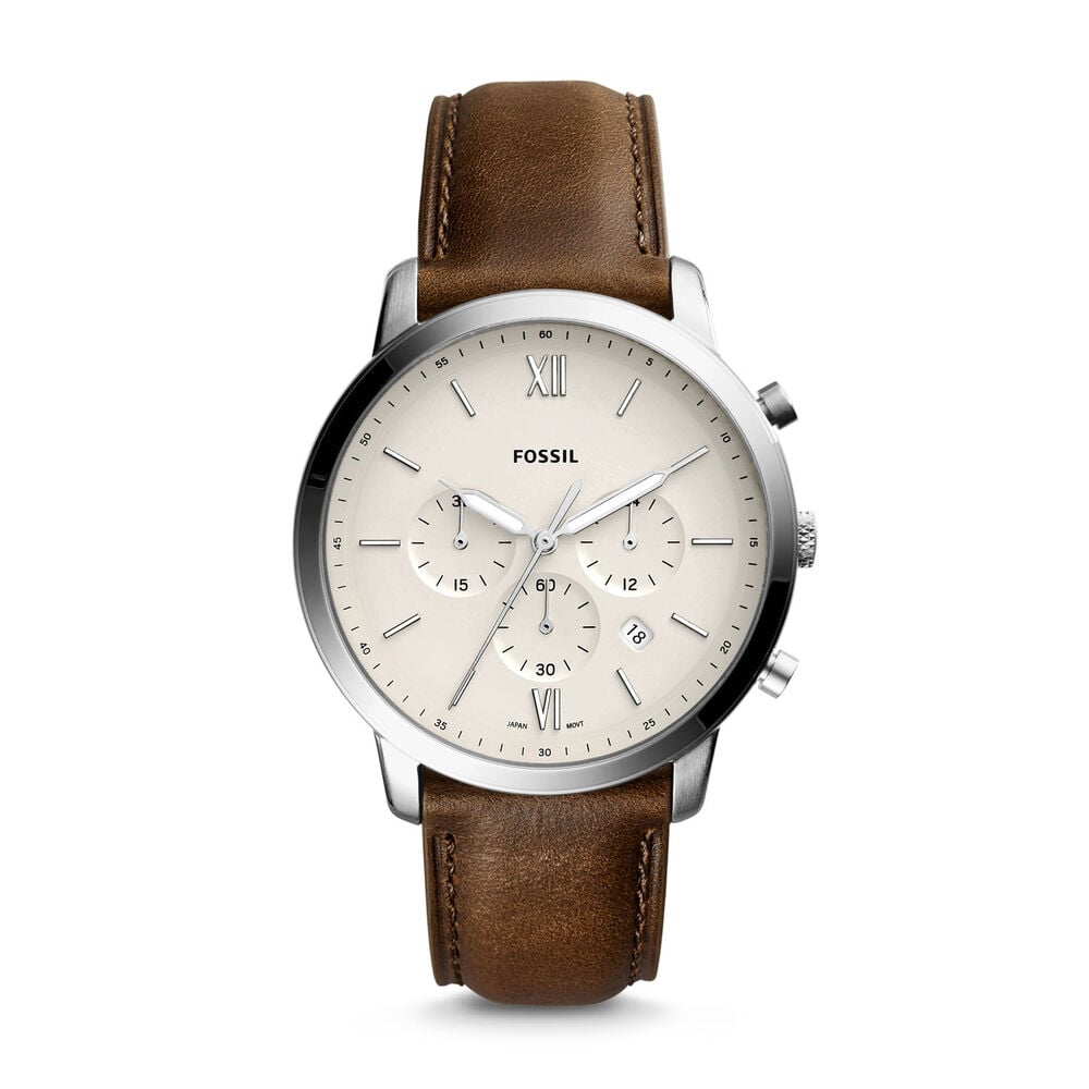 Fossil Neutra Off-White Dial Chronograph Men's Watch image number 0