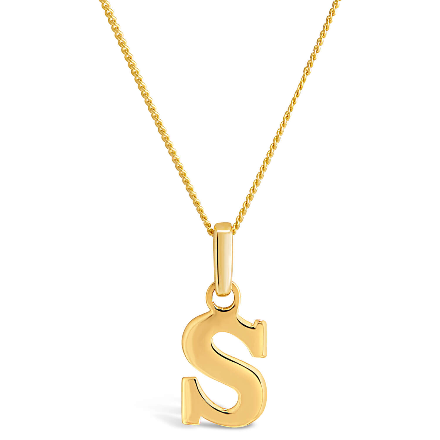 Initial s best sale necklace gold