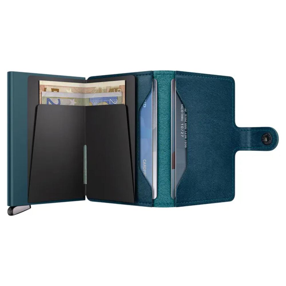Secrid Basco Teal+ Leather Miniwallet image number 3