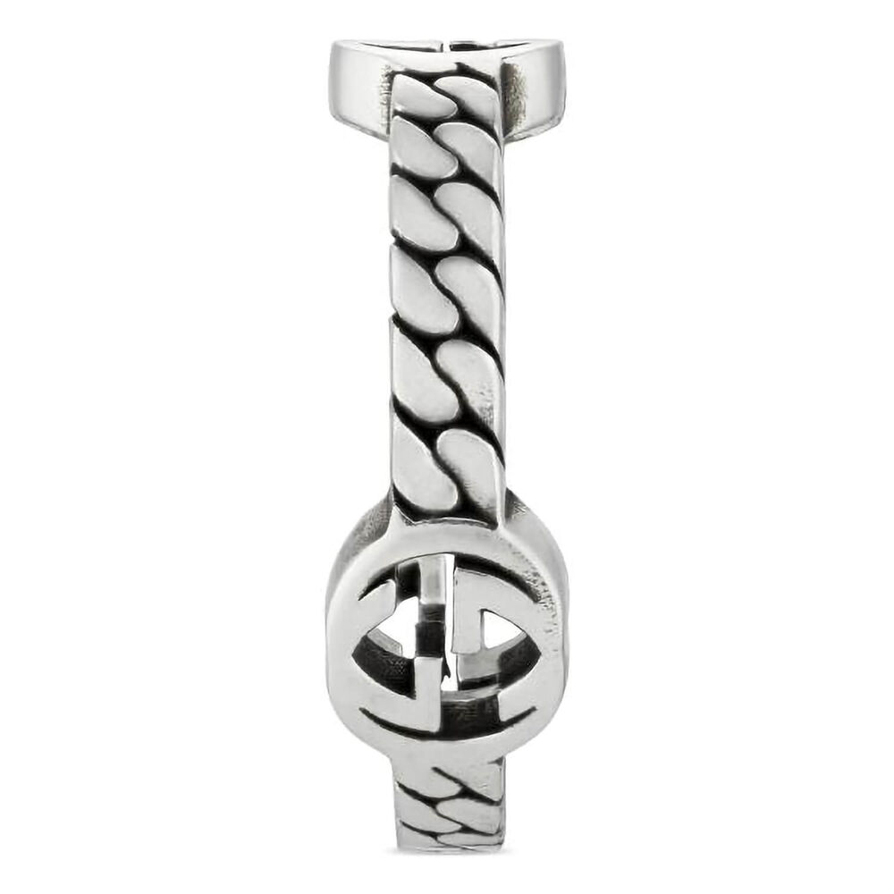 Gucci Interlocking G Sterling Silver Band Ring image number 2