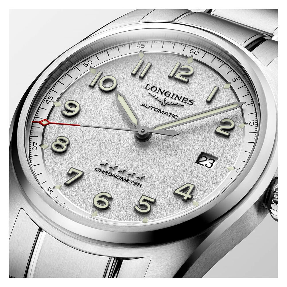 Longines Spirit Automatic 40mm Silver Dial Steel Case Bracelet Watch