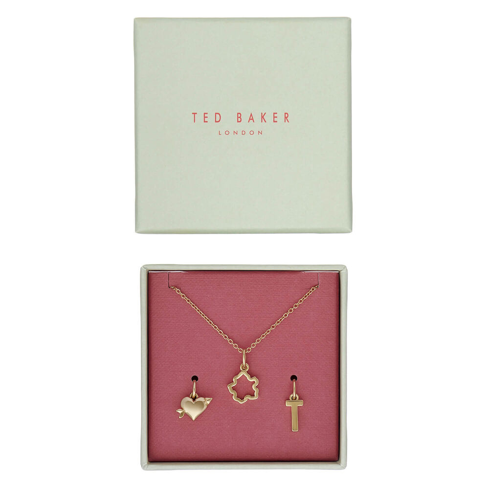 Ted Baker 3 Interchangeable Gold Tone Charms Set