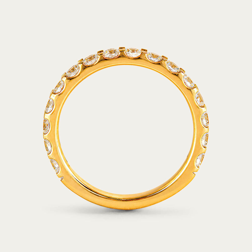 18ct Yellow Gold 1.00ct Diamond 3/4 Full Eternity Ring