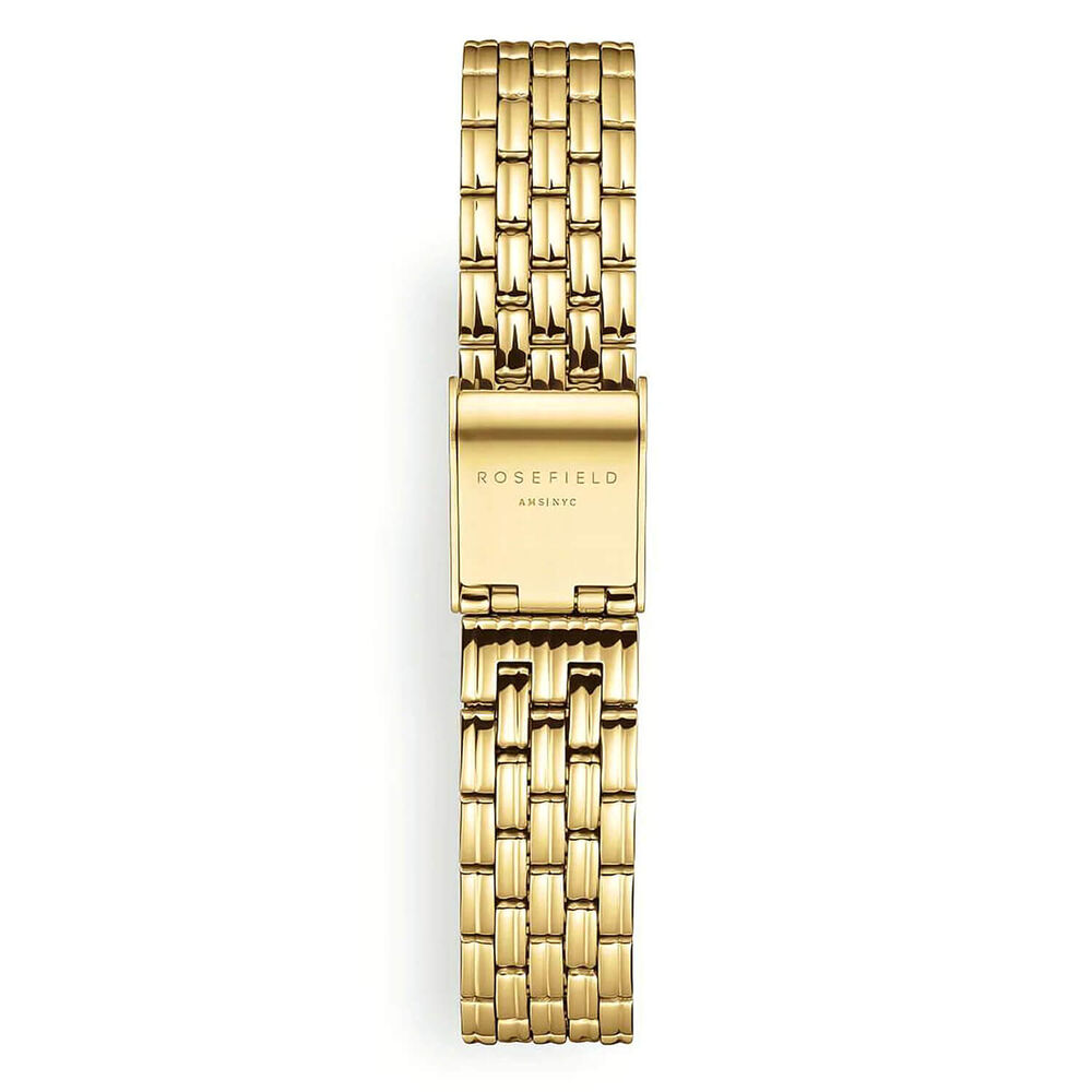 Rosefield Muse 26mm White Dial Gold Tone Stainless Steel Bracelet Watch
