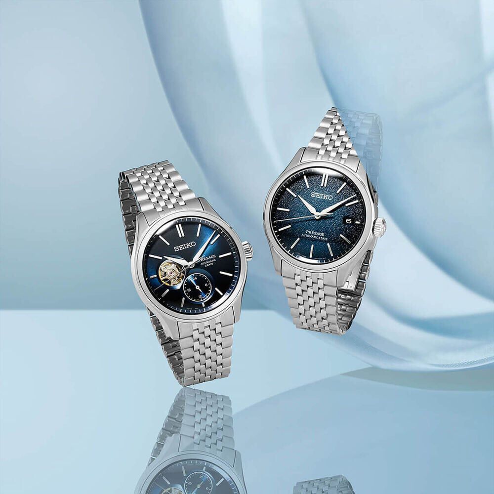 Seiko Presage Classic 'Ai-iro' Japan Blue 40mm Dial Steel Bracelet Watch