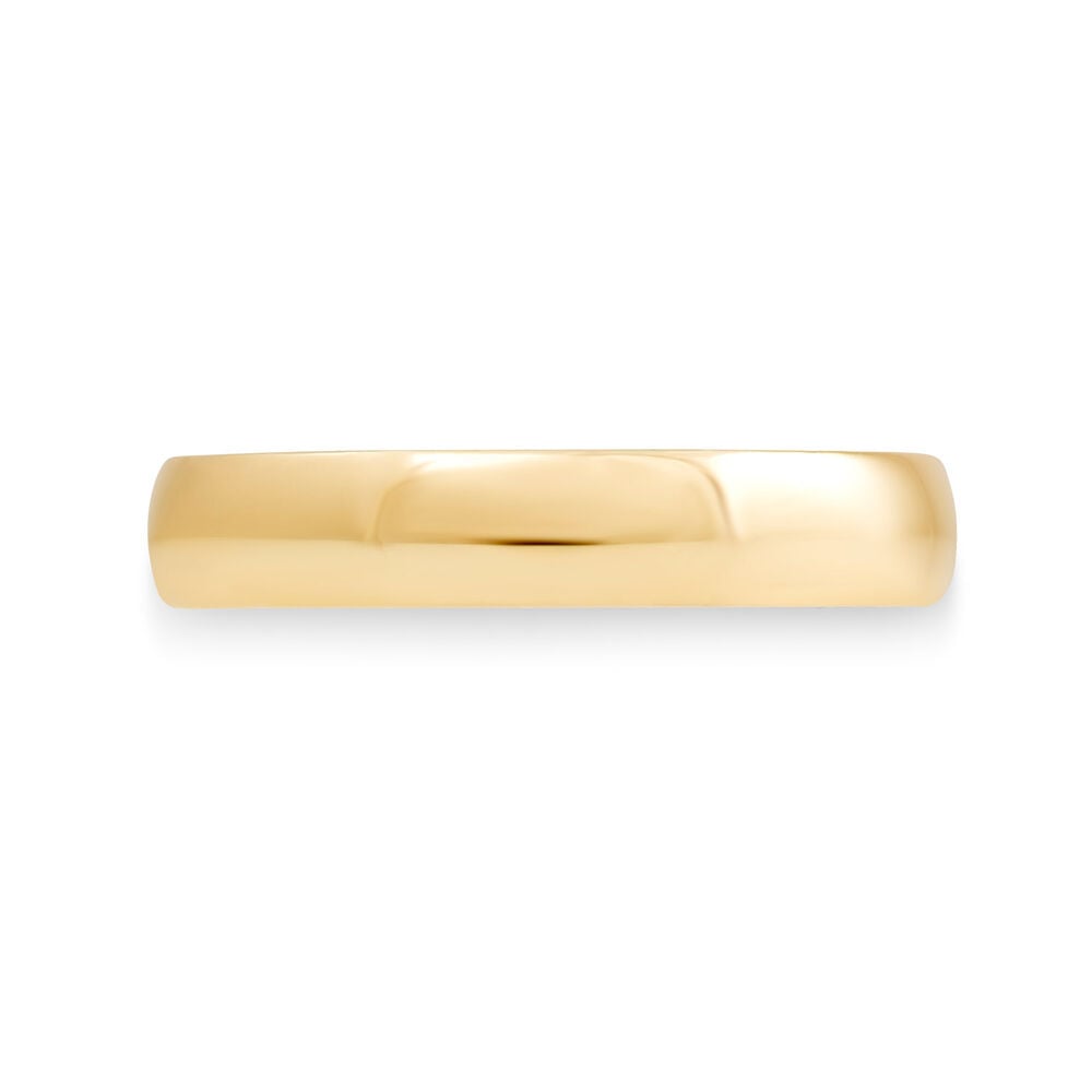 9ct Gold 4mm Gents Wedding Ring image number 1