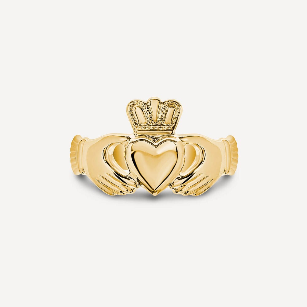 9ct Yellow Gold Maids Claddagh Ring