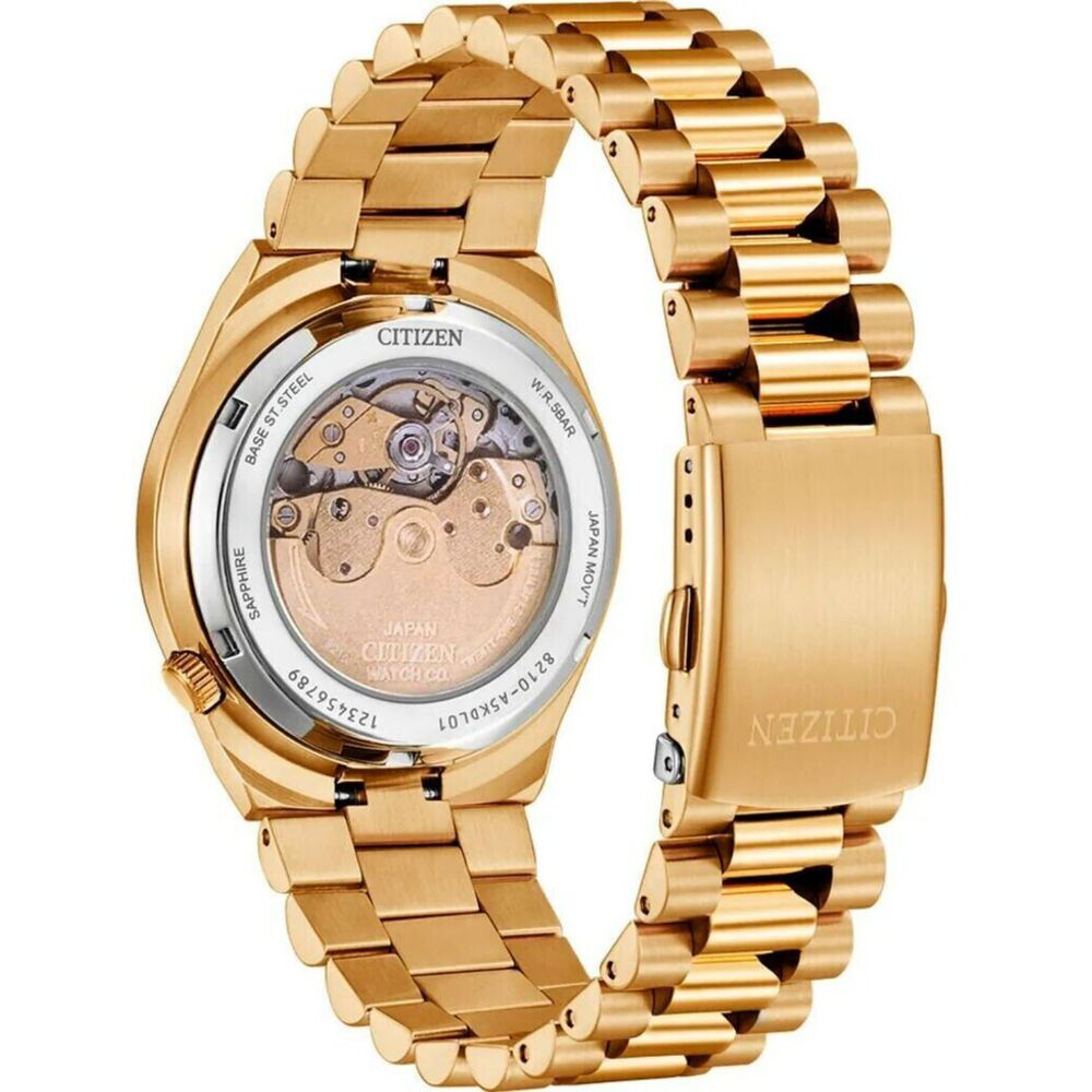 Citizen Tsuyosa 40mm Deep Red Dial Yellow Gold Plated Case Watch image number 2