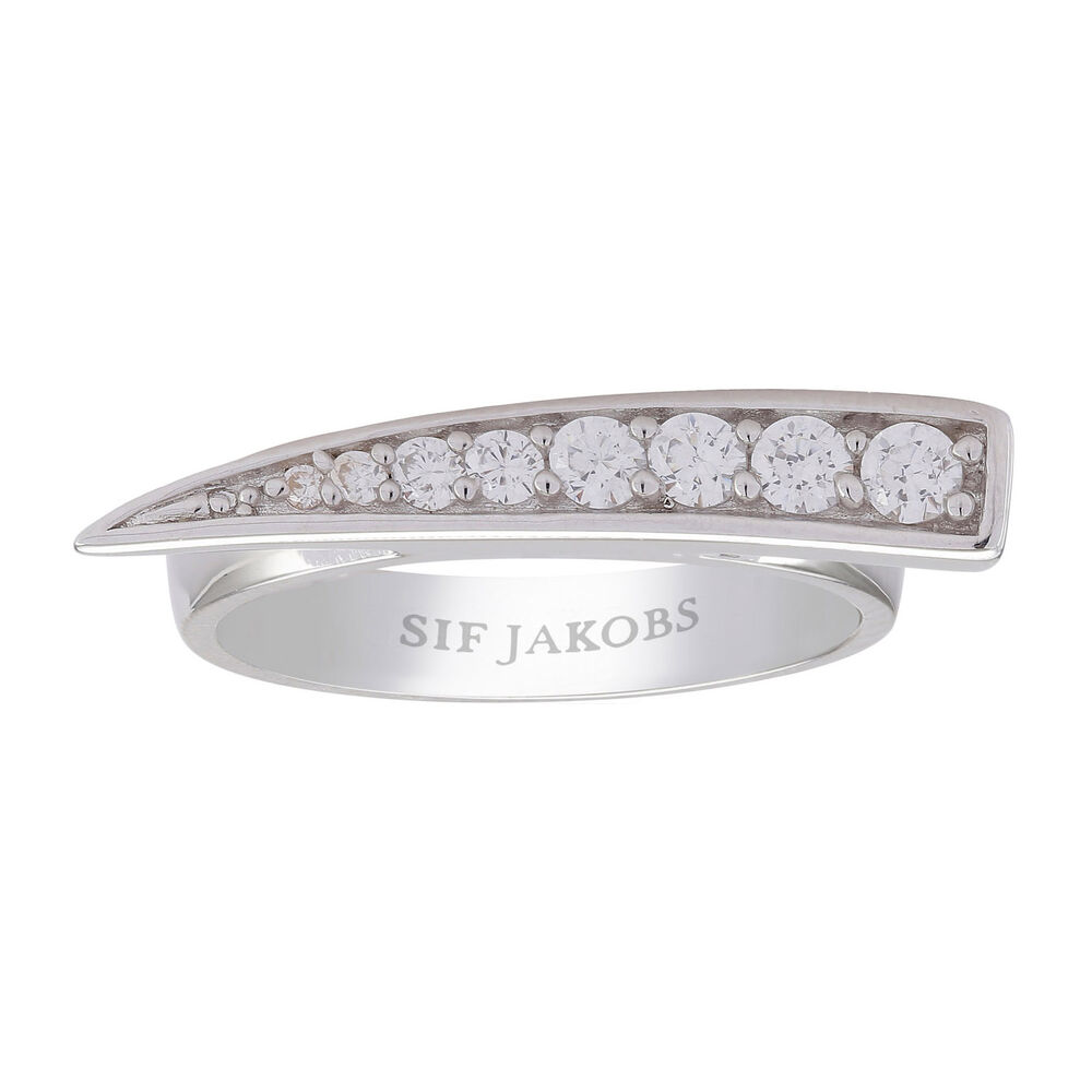 Sif Jakobs Pila Sterling Silver Cubic Zirconia Ring