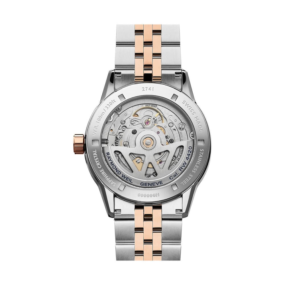 Raymond Weil Freelancer 40mm Black Dial Two Tone Steel Bracelet Watch