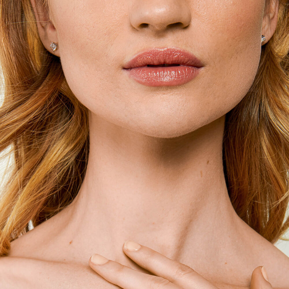 The Orchid Setting 18ct White Gold 0.70ct Diamond Stud Earrings image number 3