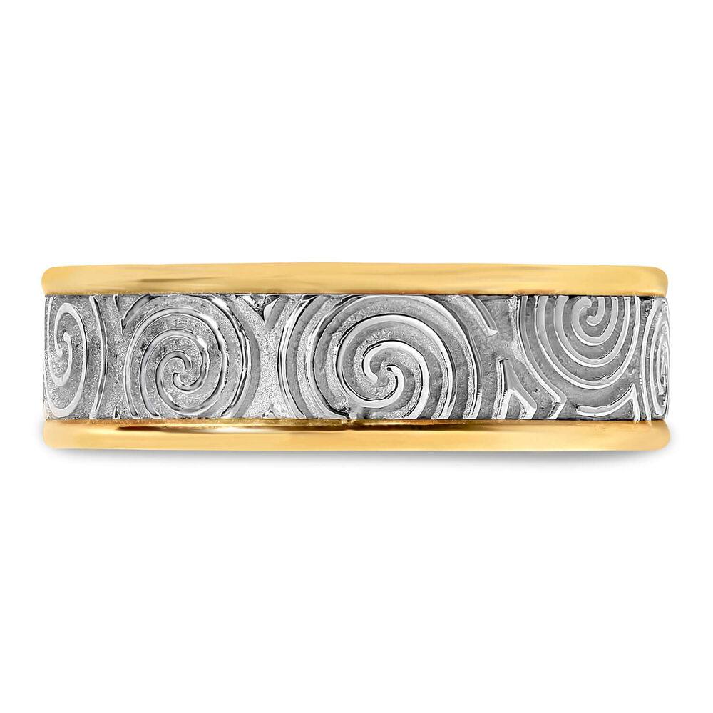 Sterling Silver Gents Arda 10.8mm Flat Band