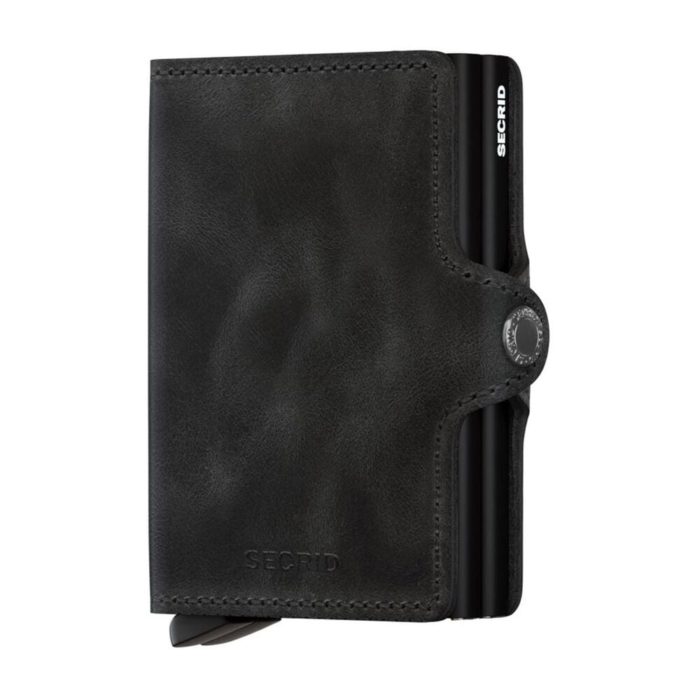 Secrid Twin Vintage Black Leather Wallet