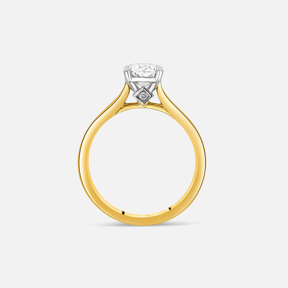 Born NOVA 18ct Yellow Gold 1.50ct Oval Lab Grown Diamond Solitaire Ring