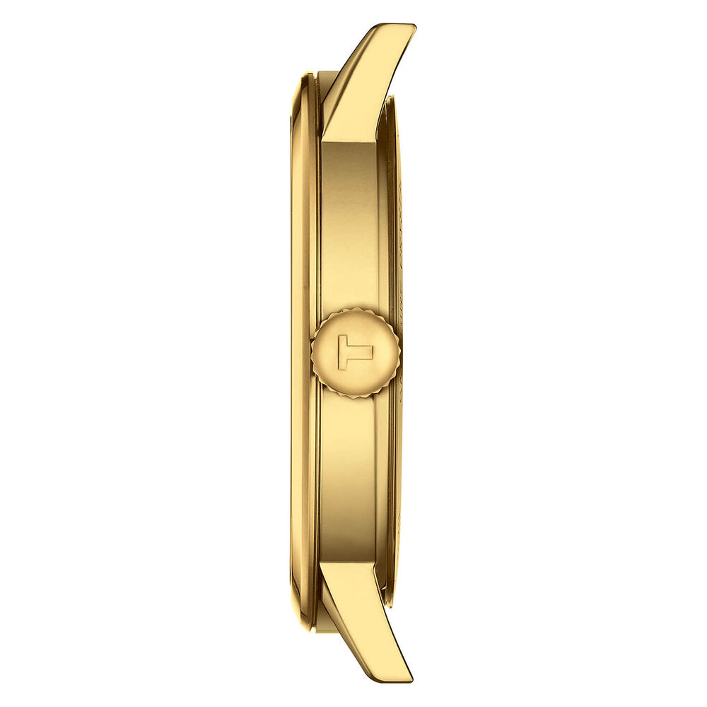 Tissot Classic Dream 42mm Cream Dial Brown Strap Watch image number 2