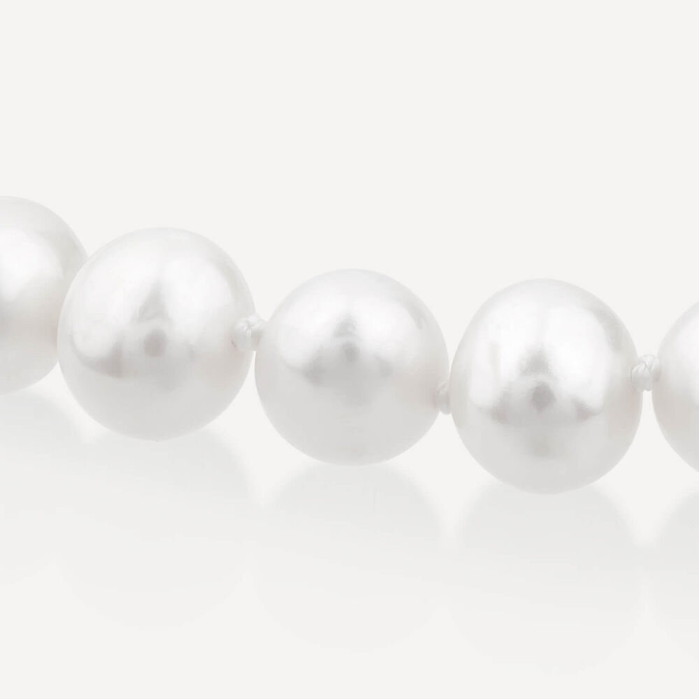 Sterling Silver Pearl Bracelet (Magnetic Clasp) image number 2