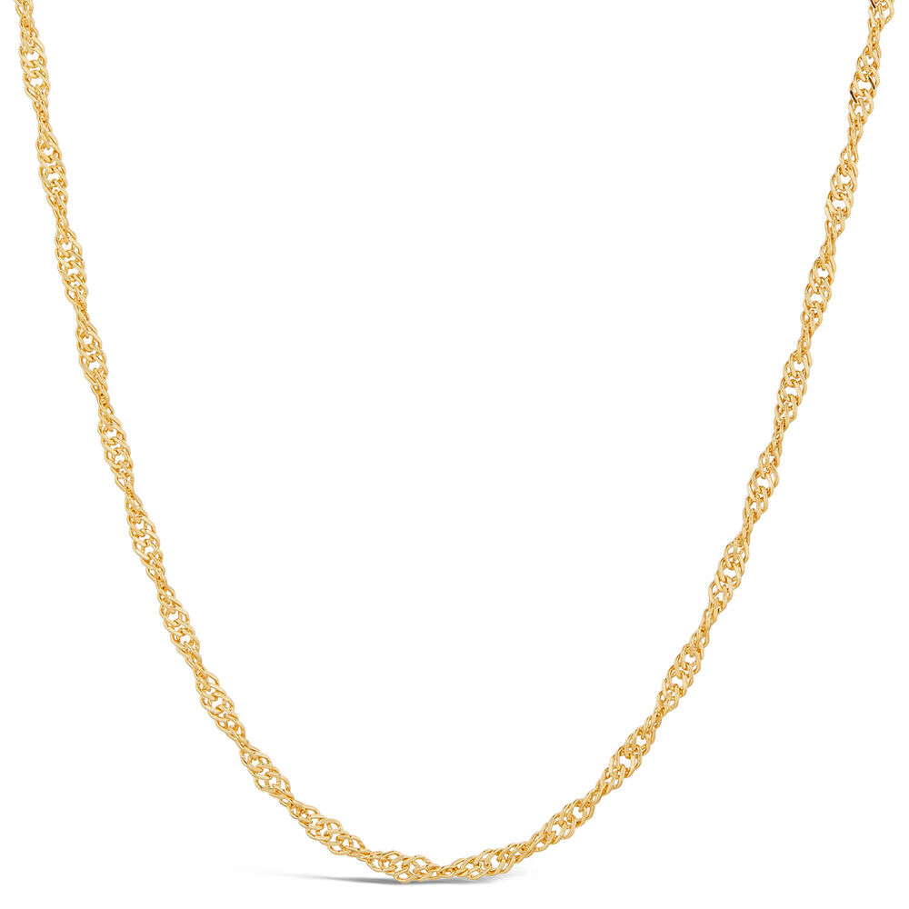 9ct Singapore 18' Chain image number 0
