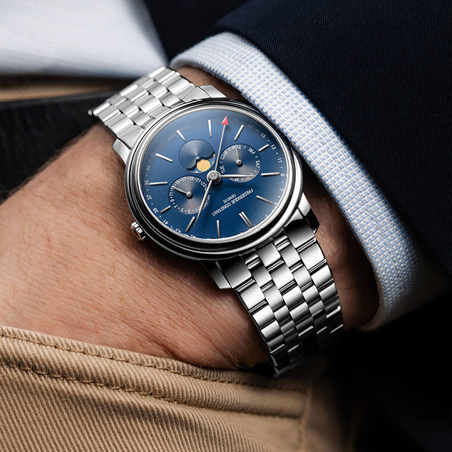 Moonphase watch frederique constant sales