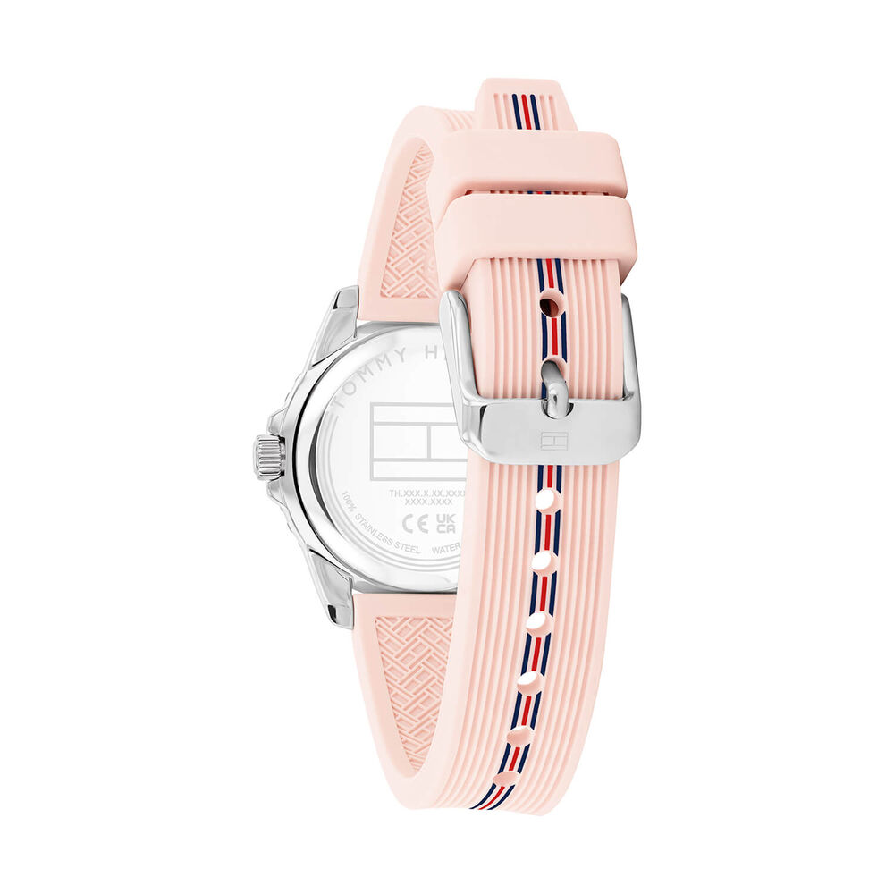 Tommy Hilfiger Girls 32mm Pink Dial Silicone Strap Watch image number 2