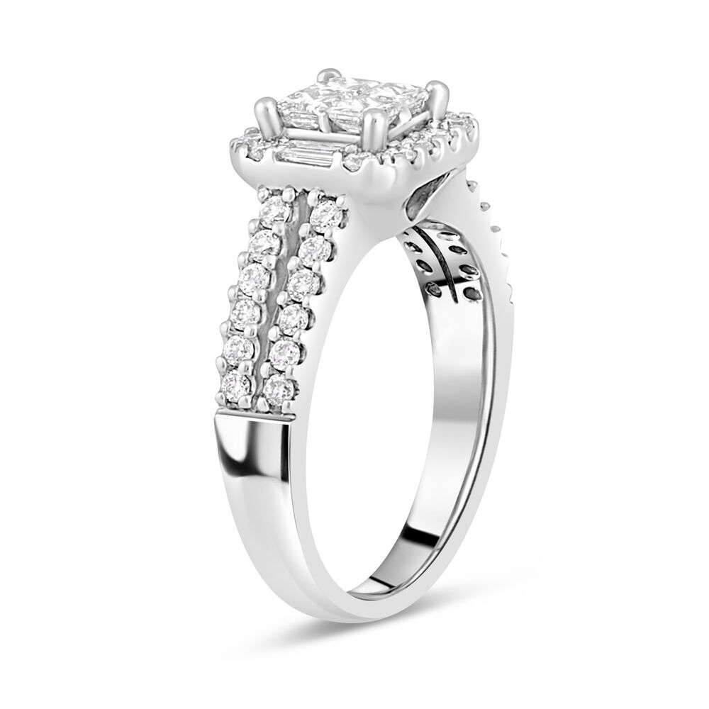 18ct White Gold Engagement Ring image number 3