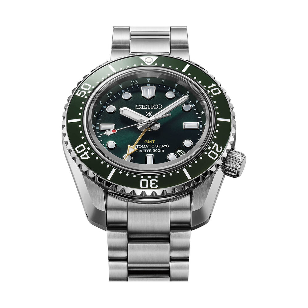 Seiko Propex 1968 Heritage Diver's GMT 42mm Green Dial Stainless Steel Bracelet Watch