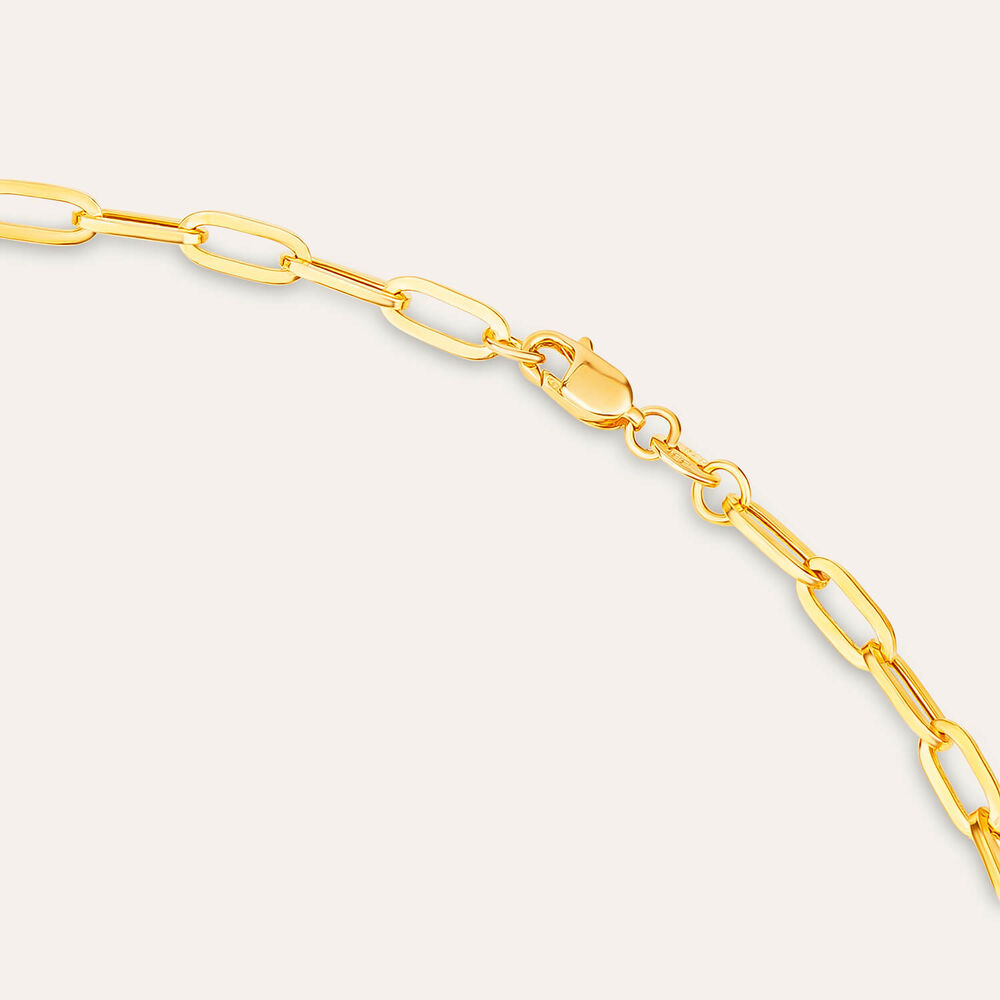 9ct Yellow Gold Paperlink Diamond Cut 20 inch Chain Necklet