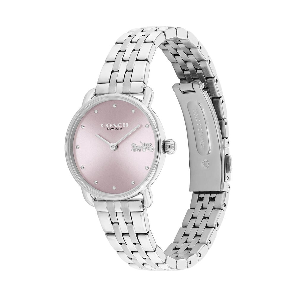 Coach Elliot 28mm Lilac Dial Stainless Steel Bracelet Watch