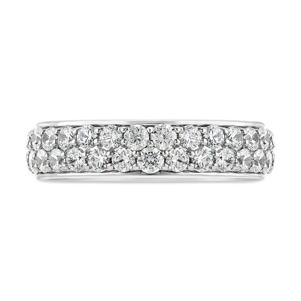 Northern Star 1.00ct Diamond Row 18ct White Gold Ring