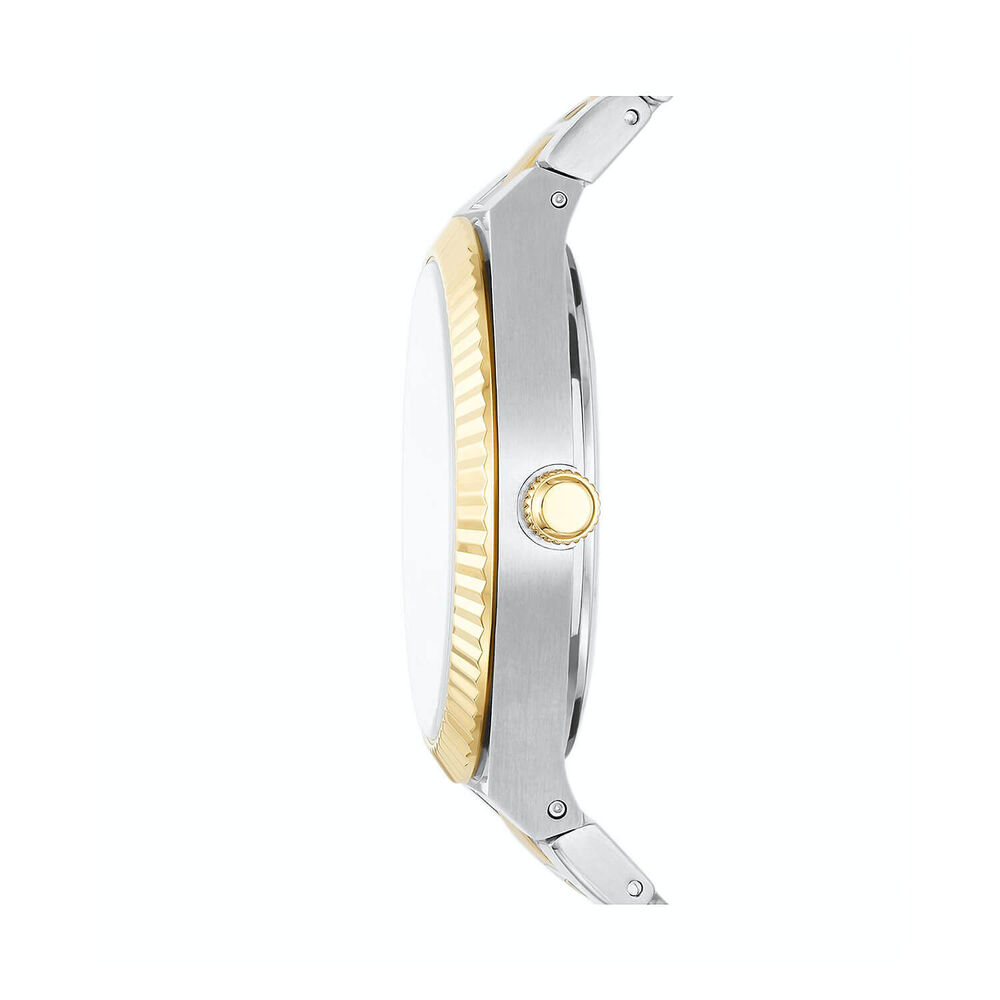 Fossil Scarlette 38mm Silver Dial Steel & Yellow Gold Bracelet Watch image number 2