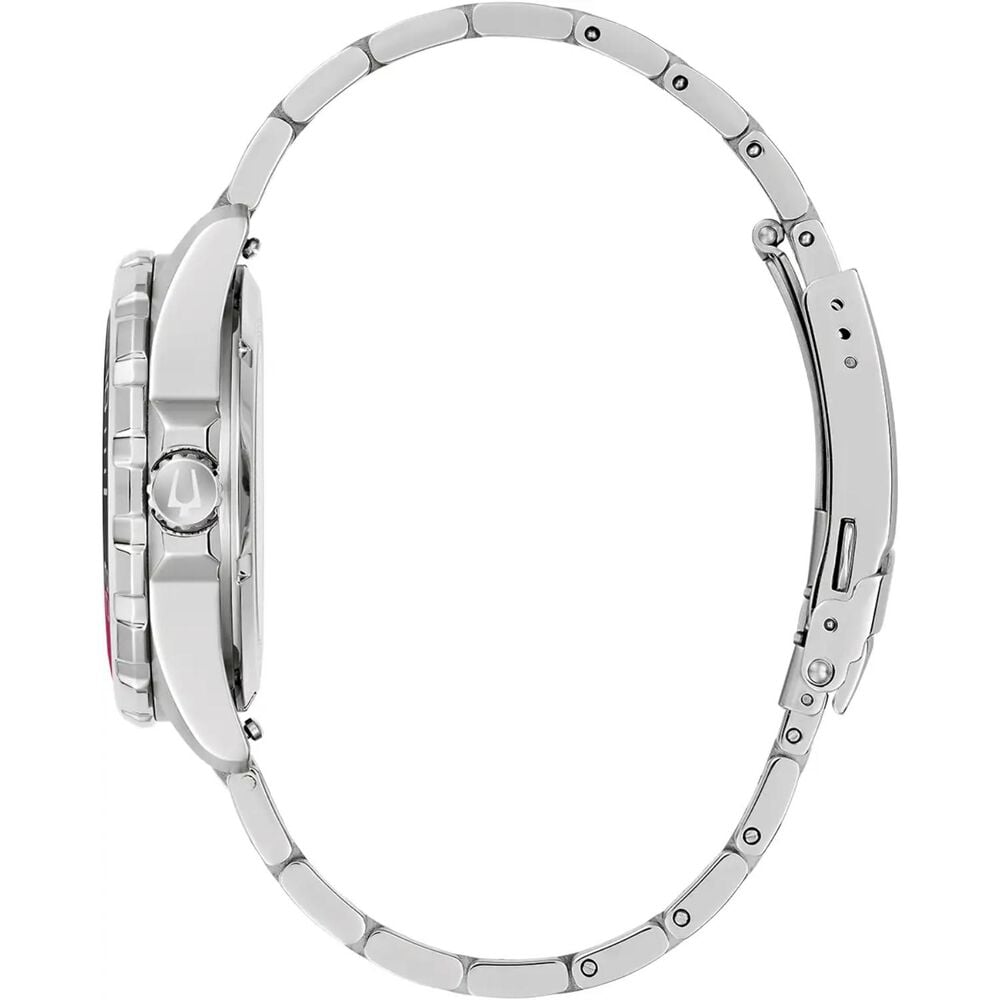 Bulova Marine Star 41mm Red Dial Stainless Steel Bracelet Watch