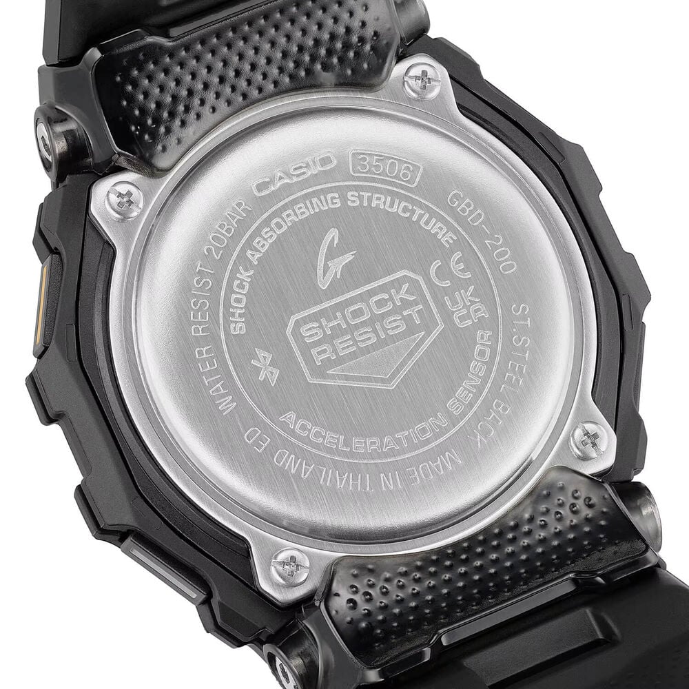 G-SHOCK G-SQUAD 48.4x45.9mm Digital Display Black Resin Strap Watch