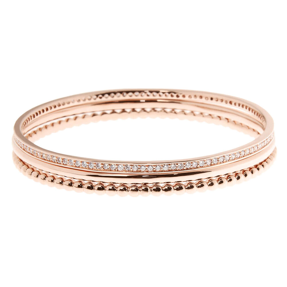 Bronzallure Set Of Three Fantasy Bangles