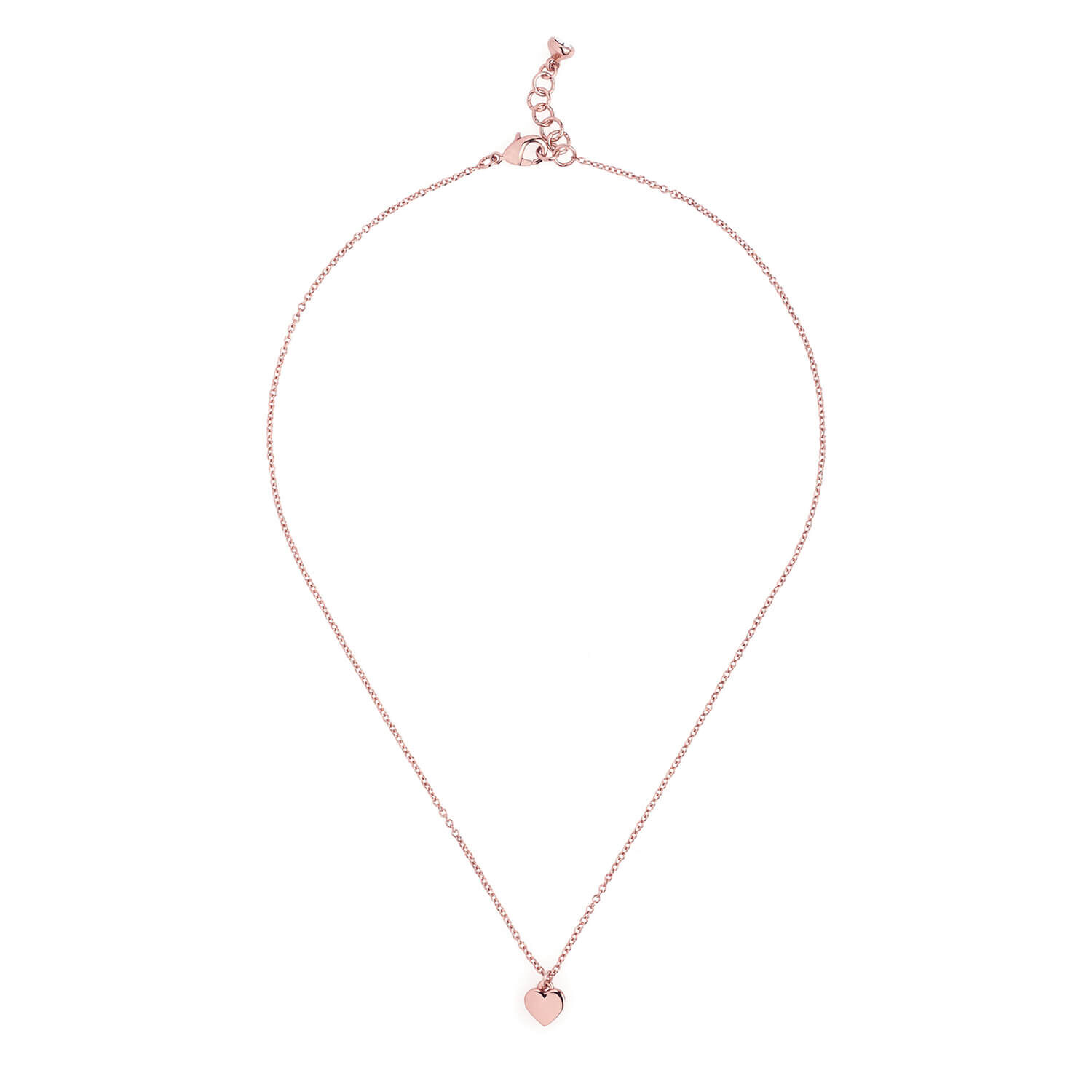 Ted Baker Hara Rose Gold Finish Tiny Heart Pendant Necklace