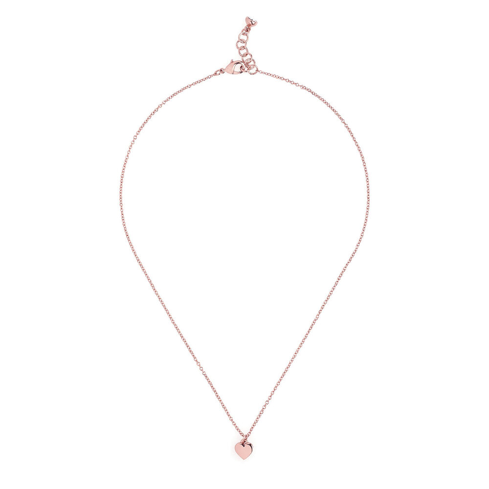 Ted Baker Hara Rose Gold Finish Tiny Heart Pendant Necklace image number 0