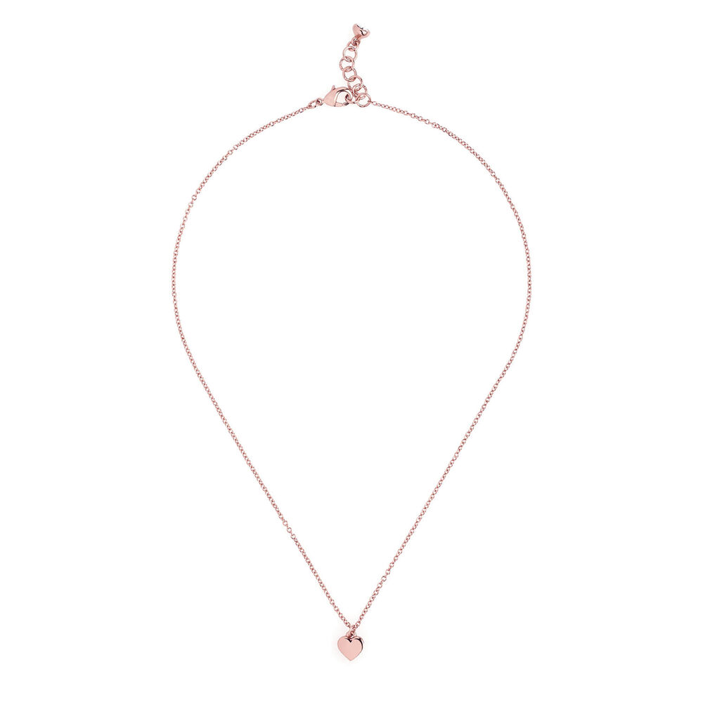 Ted Baker Hara Rose Gold Finish Tiny Heart Pendant Necklace image number 0