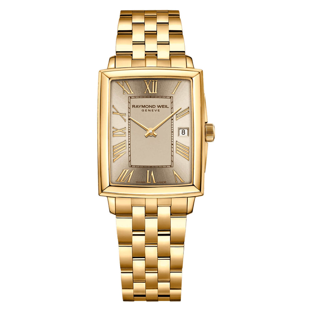 Raymond Weil Toccata 23x34mm Quartz Beige Dial Steel & Yellow Gold PVD Bracelet Watch image number 0