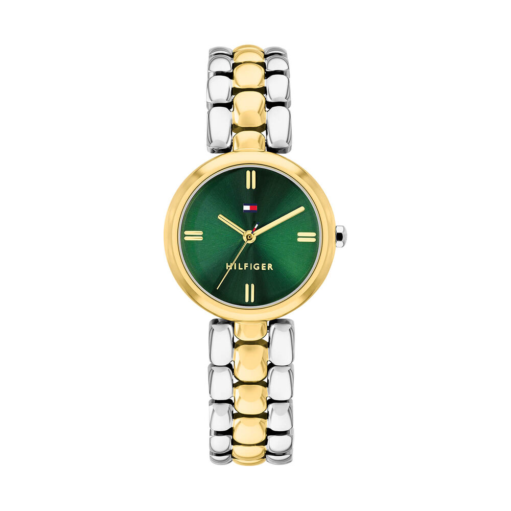 Tommy Hilfiger 26mm Green Dial Two Tone Steel Bracelet Watch
