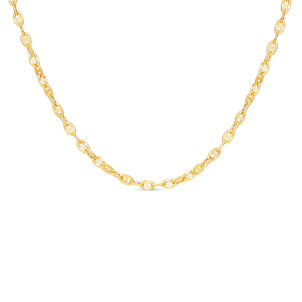 9ct Yellow Gold Small Link 18 inch Chain Necklet