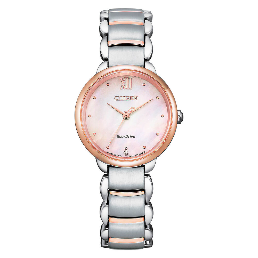 Citizen L Collection Two-Tone Mother of Pearl Dial Bracelet Watch image number 0
