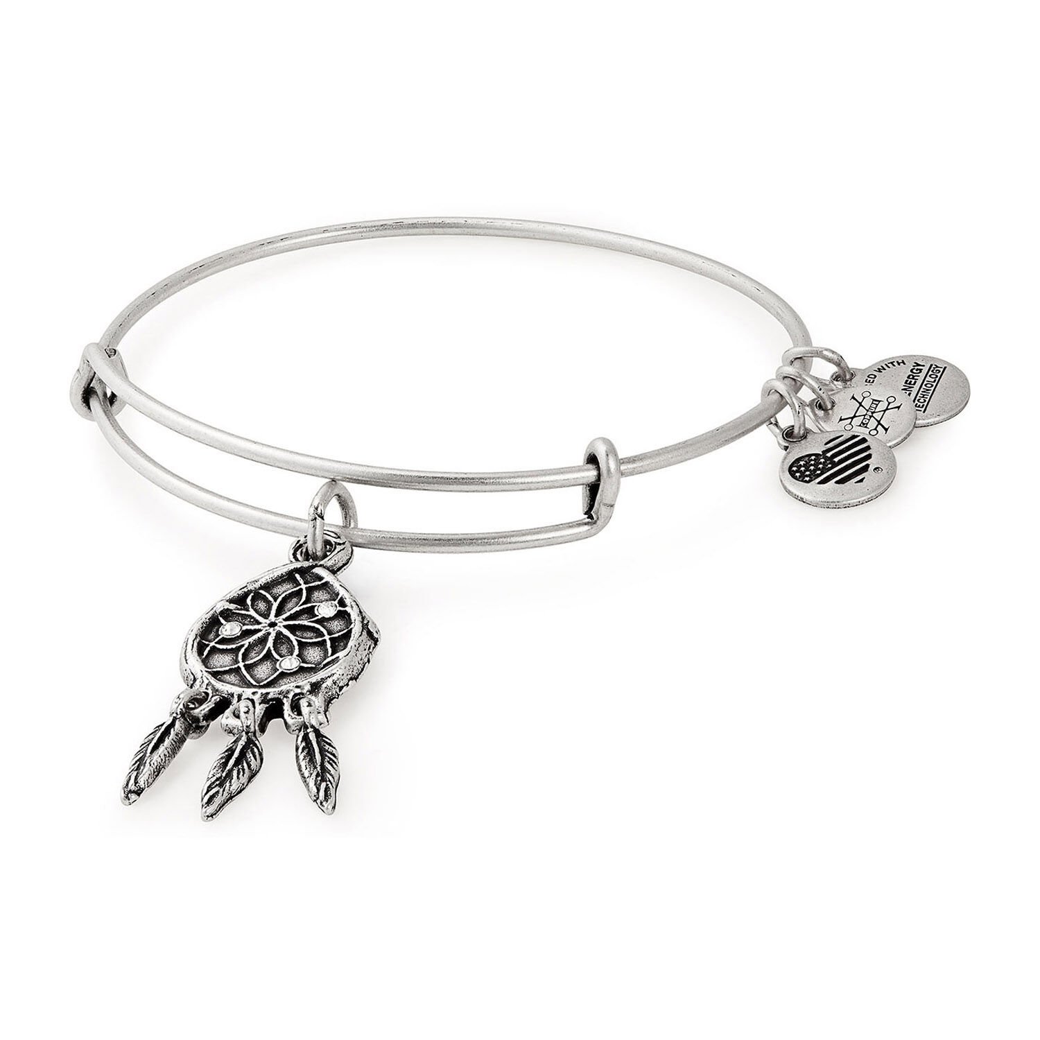 Alex And Ani Rafaelian Silver Dreamcatcher Bangle