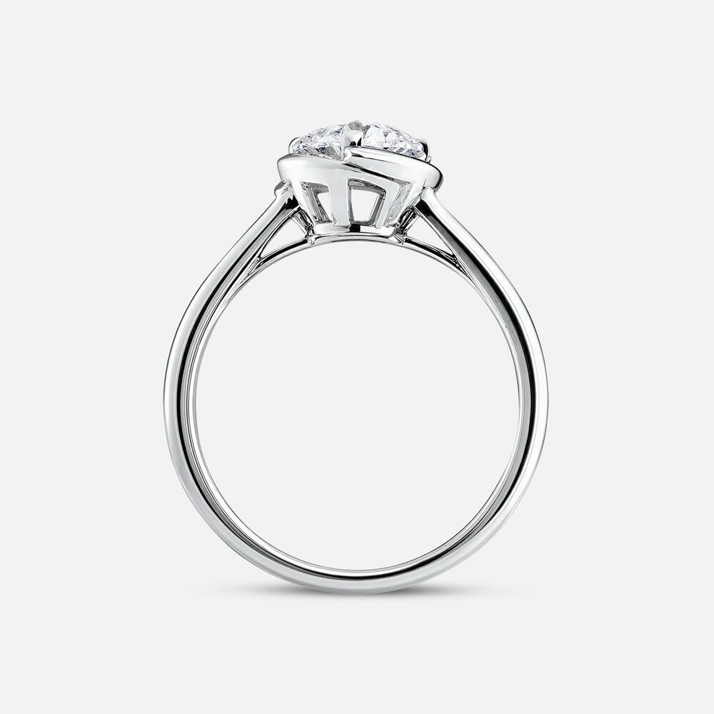 Sterling Silver Cubic Zirconia Polished Triangle Bezel Ring