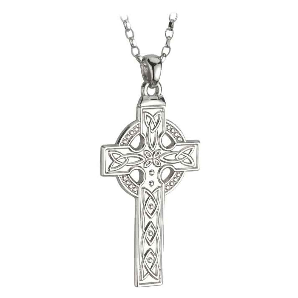 Sterling Silver Large Celtic Cross Pendant