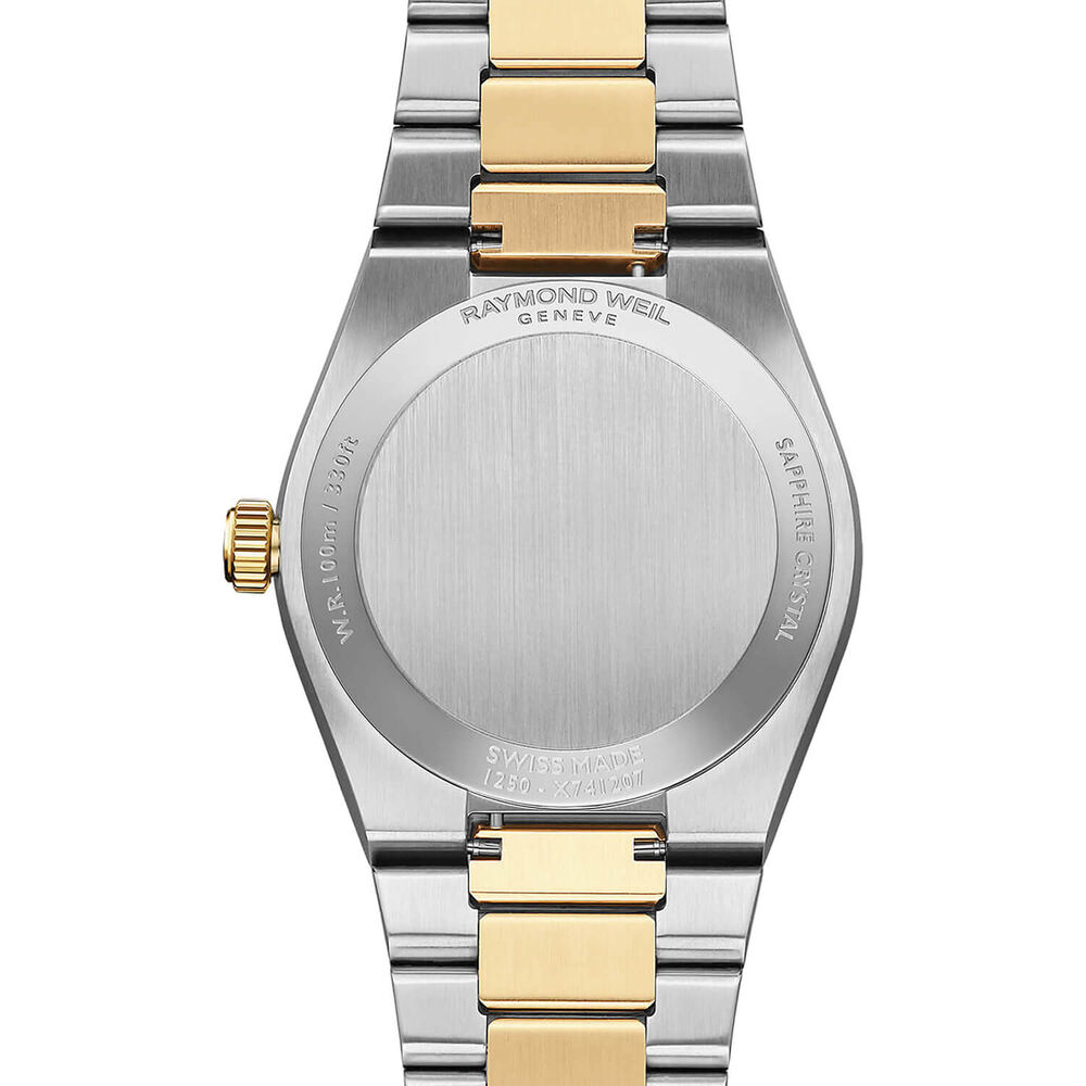 Raymond Weil A.R.T. 30mm White Mother of Pearl Dial Two Tone Steel Bracelet Watch