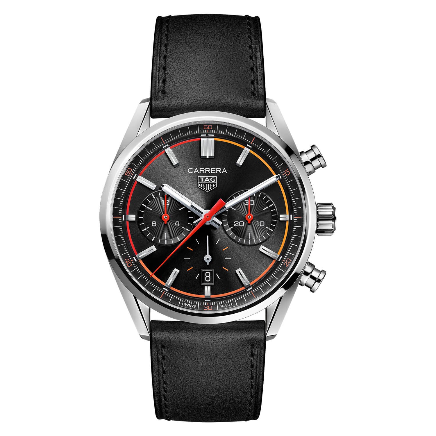 Tag heuer carrera black and red cheap