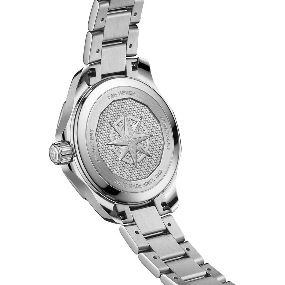 TAG Heuer Aquaracer Professional 200 Solargraph 34mm Blue Dial Steel Bracelet Watch image number 3